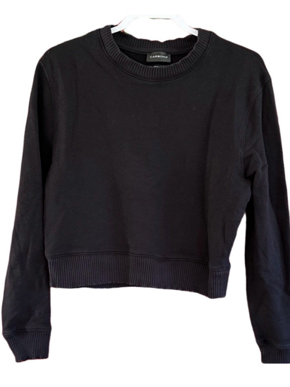 Carbon 38 Black Crew Neck Sweatshirt